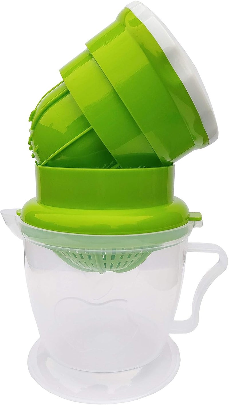 Kitchwish Kitchwish Plastic Hand Juicer Nano Fruit Juicer Light Weight Hand Juicer Food Plastic Material Green  - Image 3