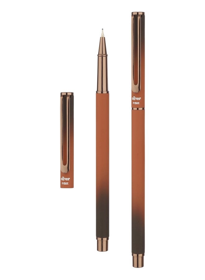 Oliver E-Max Coffee Scented Ball Pen – 0.6mm Jotter Refill, Full Metal Body, Gift-Ready - Image 5