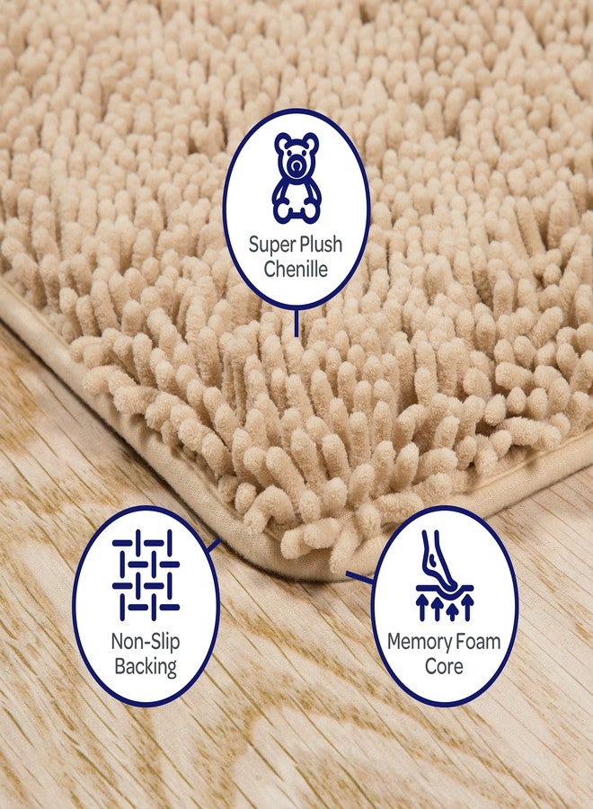 بيدفورد هوم سجادة حمام من قطعتين من وندسور هوم مصنوعة من إسفنج الذاكرة - لون عاجي - Image 4