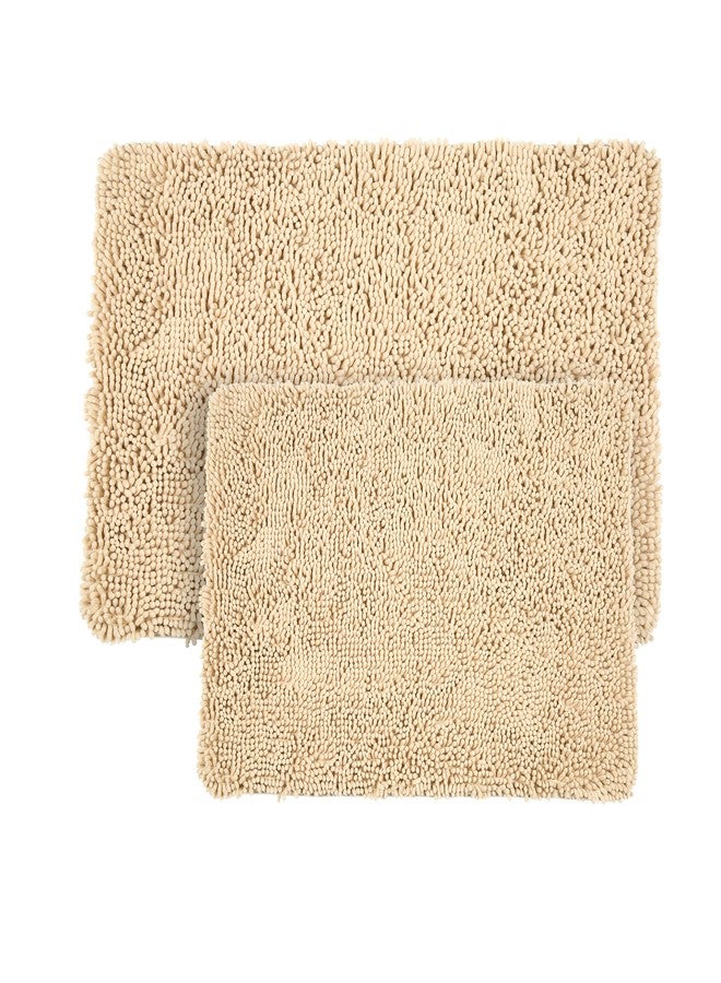 بيدفورد هوم سجادة حمام من قطعتين من وندسور هوم مصنوعة من إسفنج الذاكرة - لون عاجي - Image 1