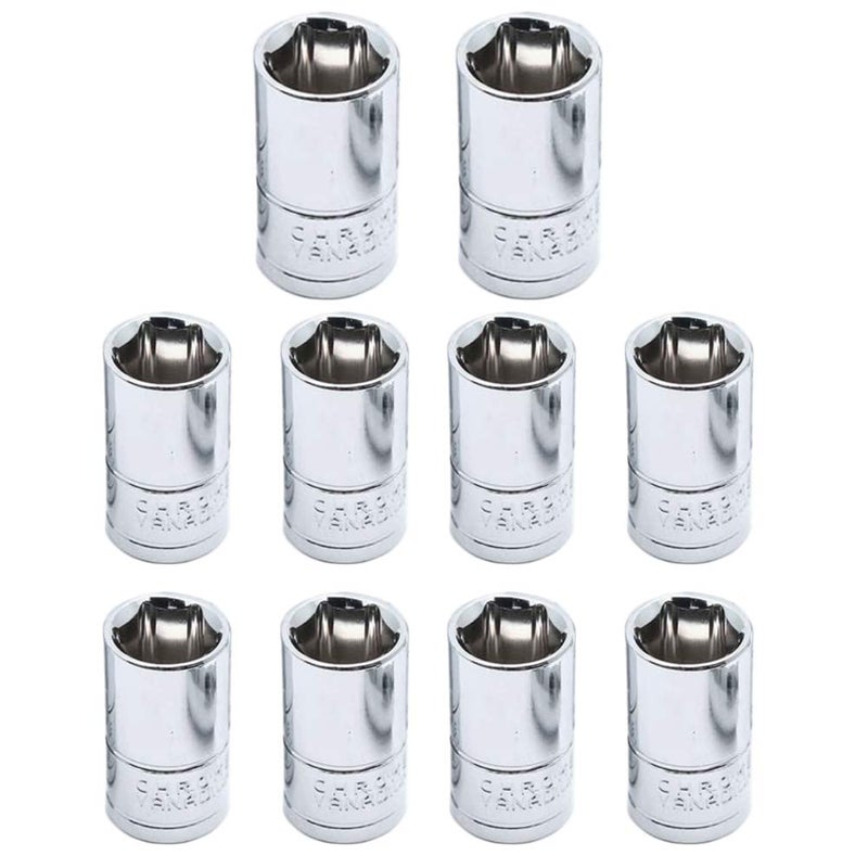 Dahszhi Shallow Socket 14 Inch Drive 10mm 6 Point 10pcs