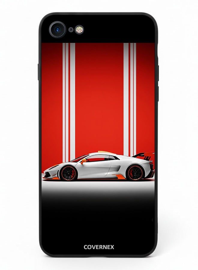 Covernex Apple iPhone SE 2020/2022 Protective Case Cover Printed Featuring Modern Supercar Concept - Image 2