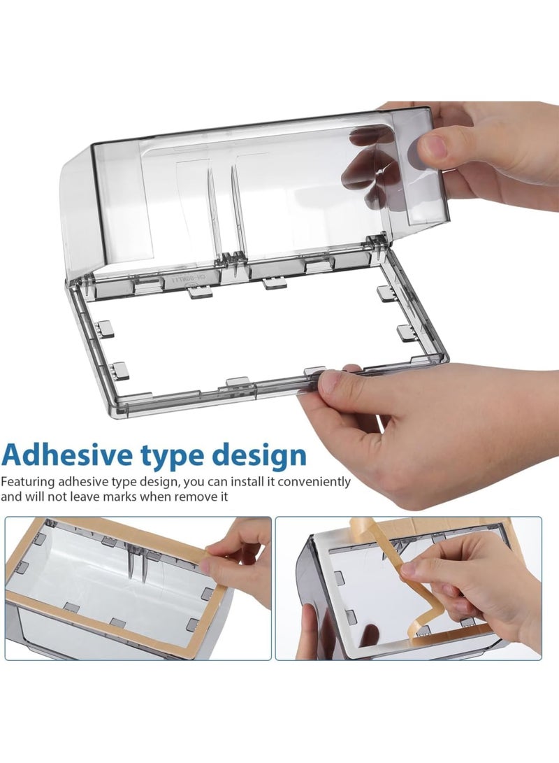 Barakah Outdoor Outlet Cover, Weatherproof Electrical Receptacle Cover with Auto-Closing Lid, Vertical or Horizontal Mount, Durable Protection for Outdoor Power Sockets, Home Garden Patio - Image 5