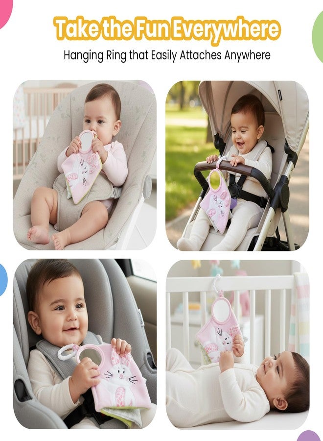 Nuluv Butterfly Soft Book for Babies, Crinkle Sensory Book with Rattle Sound and Textures, Soft Touch-and-Feel Learning Book, Baby-Safe Activity Book for Early Development, for Babies 3+ Months - Image 2