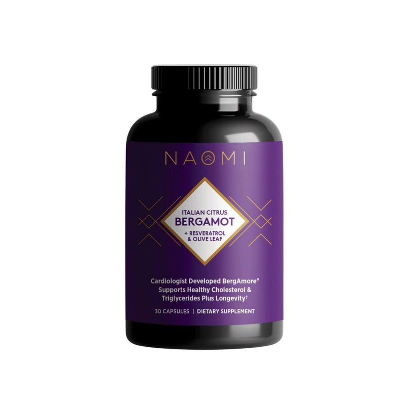 Naomi ناومي إيطالي برغموت الحمضيات 500 ملغ ريسفيراترول الحائز على جائزة طبيب القلب يدعم الكوليسترول الطبيعي ووظيفة الخلايا الصحية 7 بوليفينولات رئيسية ريسفيراترول مستخلص ورق الزيتون 30 يومًا من الإمداد - Image 3