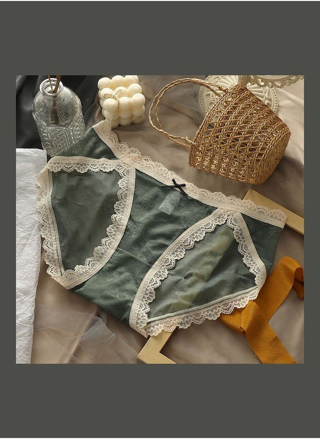 NIBEMINENT Breathe Freely Lace Up Briefs Green/White  - Image 2