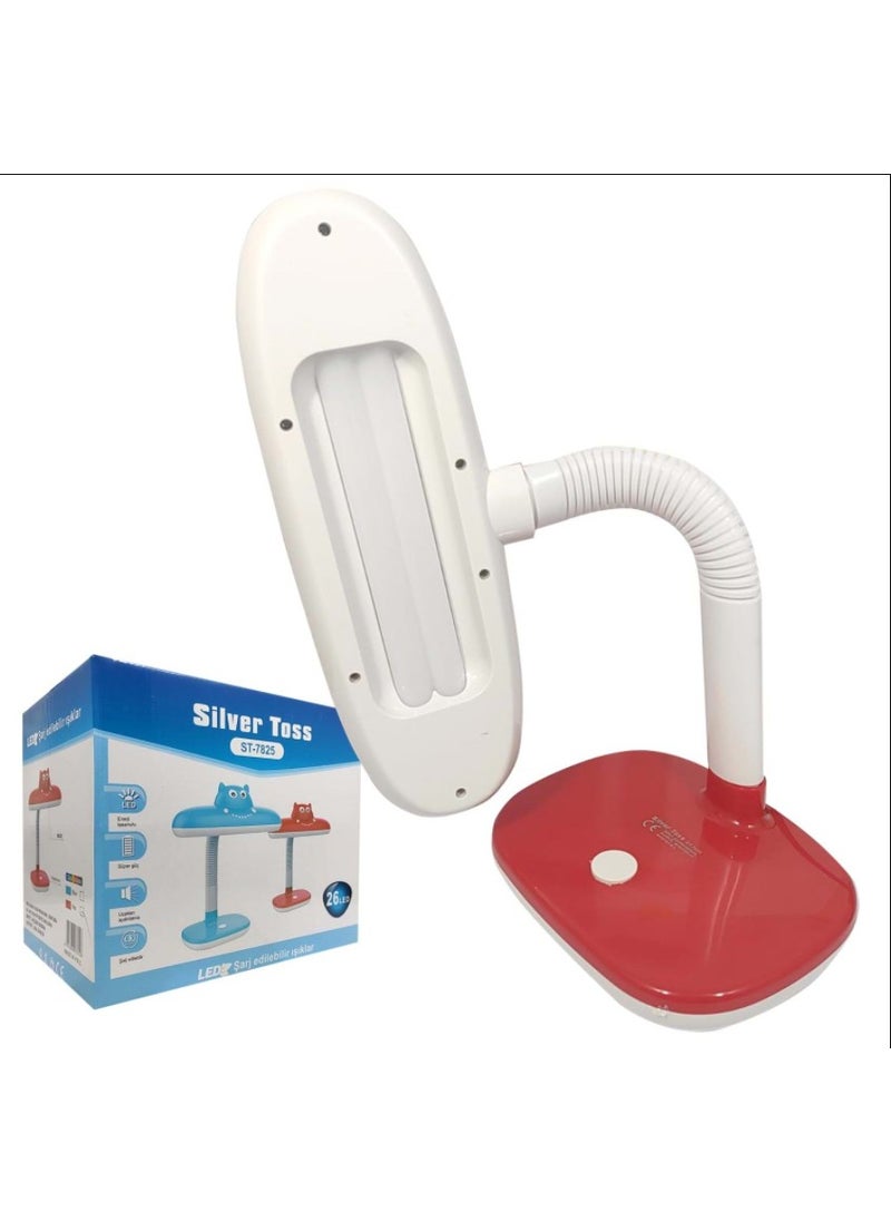 Silver Toss ST-7825 Book Reading Children's Table Lamp Red 26 LED 220V  - Image 1