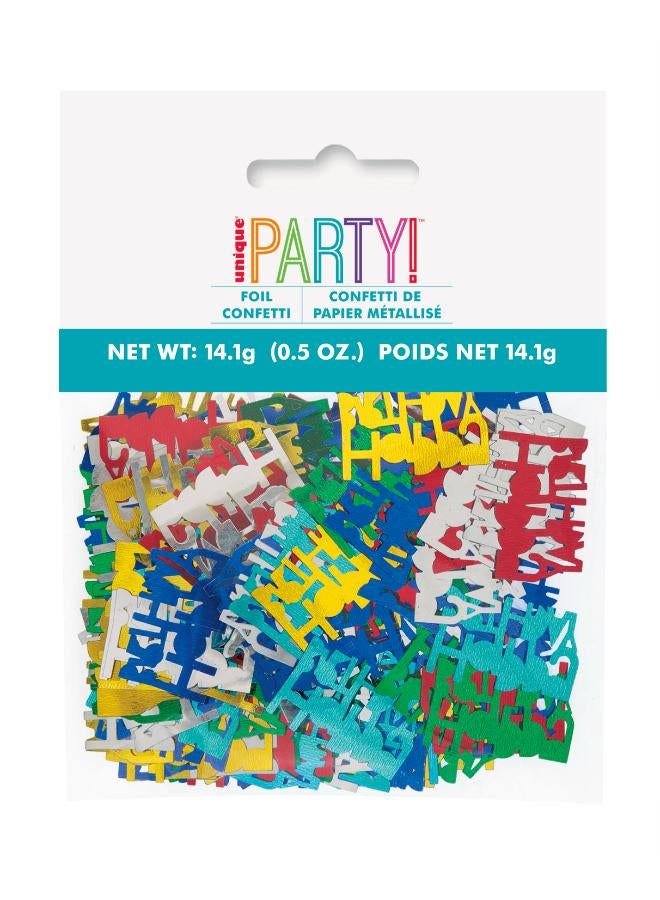 Unique Happy Birthday Foil Confetti - 50Oz - Image 2