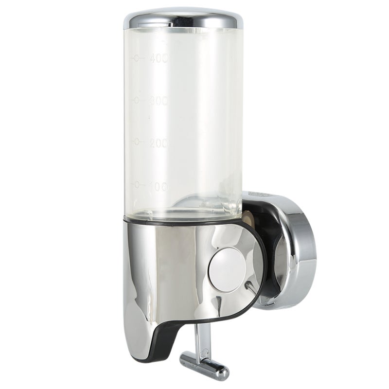 Unique Manual Liquid Soap Dispenser Wall Shampoo Dispenser for Hotel Public Toilet Bathroom Use6030 Transparent Single Cup - Image 3