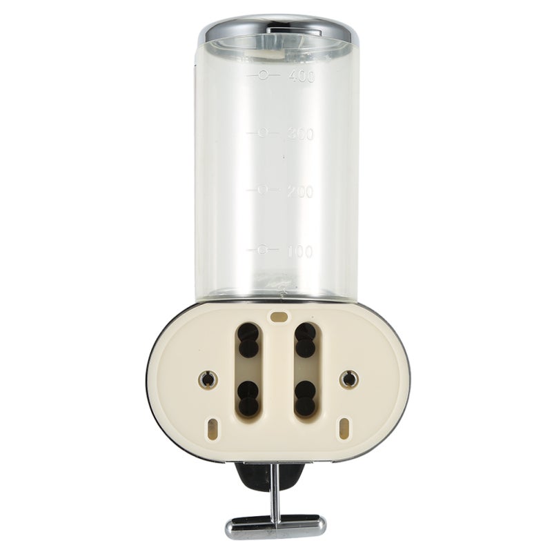Unique Manual Liquid Soap Dispenser Wall Shampoo Dispenser for Hotel Public Toilet Bathroom Use6030 Transparent Single Cup - Image 4