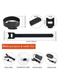 Reusable Cable Ties120pcs Fastening Strap Adhesive 5-inch Adjustable Hooks and Loops Wire Organizer Fasteners Tie - pzsku/ZB7B6F7E6AEF458F4DA8DZ/45/_/1716637770/e5306b07-a018-4a48-9629-3c30f1a22440