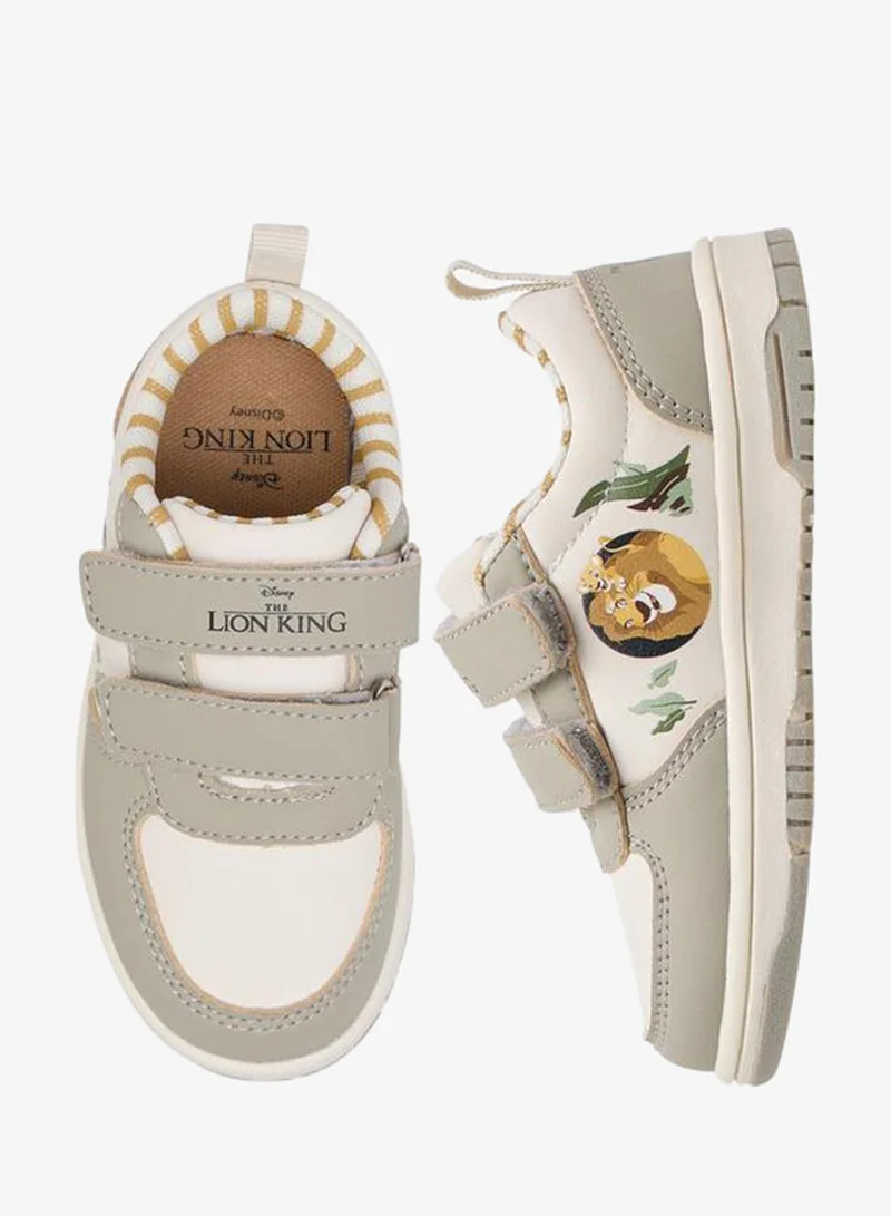 ديزني Lion King Print School Sneakers With Hook And Loop Closure