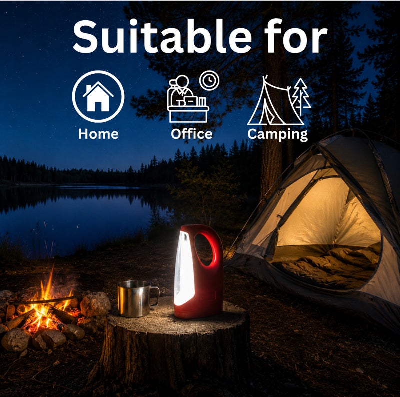 nimron Pack of 2 Rechargeable Emergency Lanterns - 60 PCS SMD LED, Up to 4.5 Hours Backup, Dual Charging (AC & Solar), High-Capacity 4V Battery - Green (NR950EL) & Red (NR945EL) - Image 2