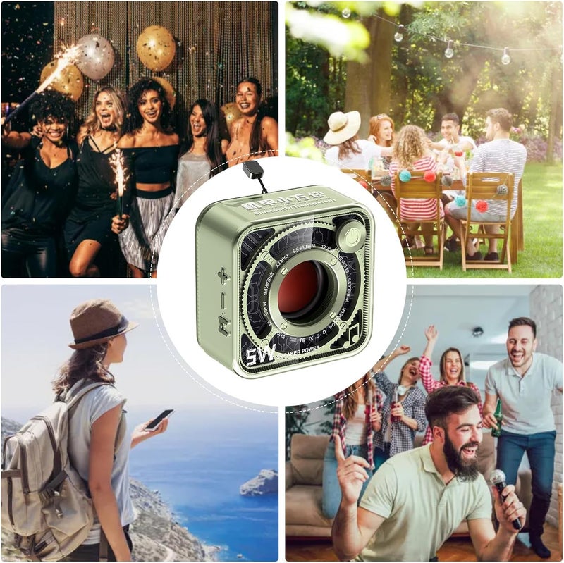 windforgecraft Transparent Small Speaker - 5W Mecha Theme Transparent Speaker - Computer Speaker for Desktop and Room, Travel Speaker for Parties, Camping, Travel, and Home Borato - Image 4