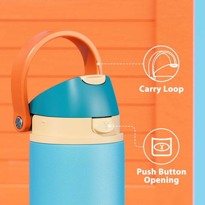 Meoky 24 Oz Insulated Water Bottle For Men: Meoky Stainless Steel Water Bottle With Straw And Spout Lid - Leak Proof  Cold For 24 Hours  Fits In Car Cup Holder  Bpa-Free For Sports Travel  Summer Sweetness - Image 5
