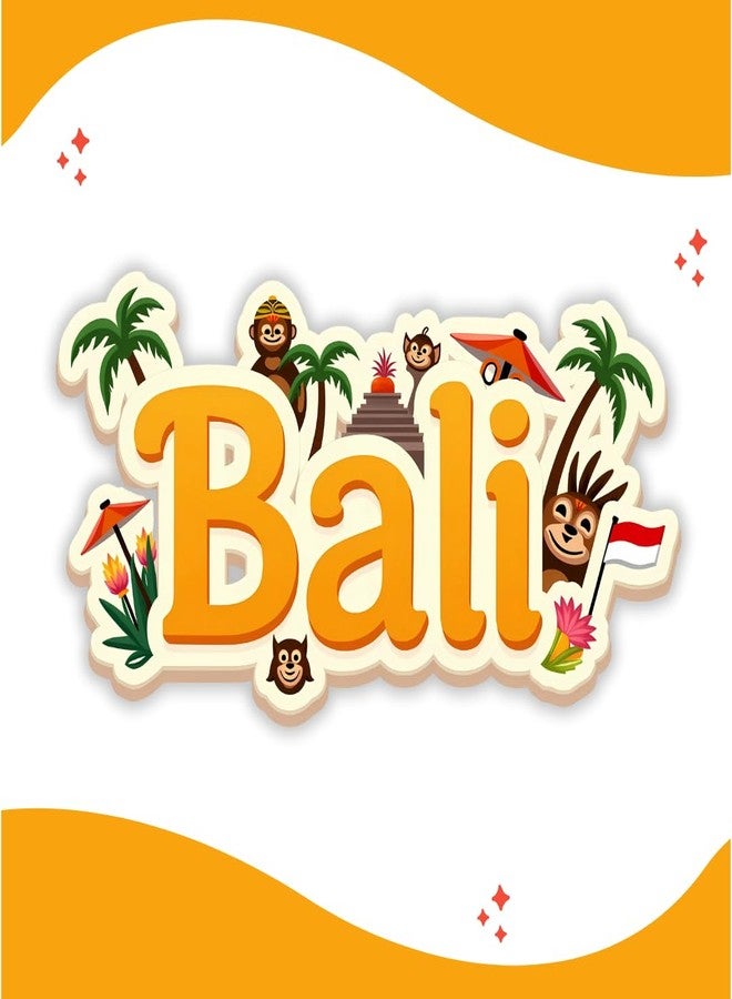 GIFTODAY Bali Country Theme Souvenir Wooden Fridge Magnet for Refrigerator - Bali Printed Magnet for Office and Home Decoration | Perfect Souvenir Gift for Brother, Sister, Kids | Pack of 1 | Size 3x3 Inch - Image 5