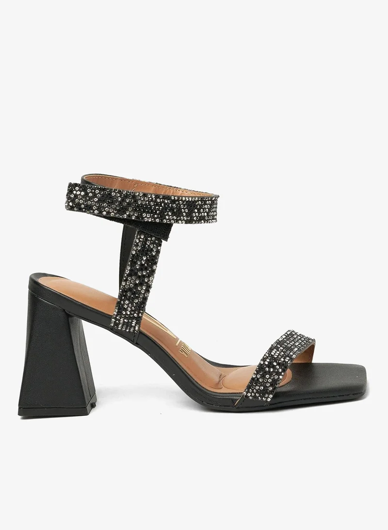 VIZZANO Block Heel Sandals for Women – Stylish Ladies Heels Sandals for Everyday Wear