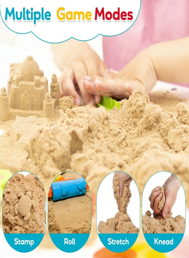 FURWEY 6.6lbs Play Sand, Natural Brown Sensory Sand,Suitable for Children to Shaping, Squeezing and Molding - Image 4