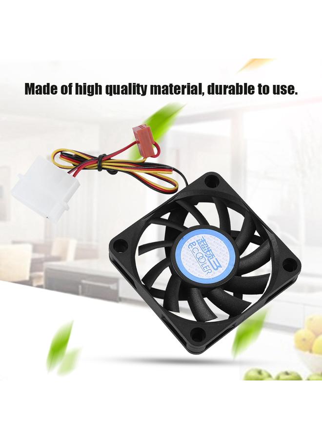 Loquat 4Pin/3Pin DC12V 6CM High Quality Mute CPU Heatsink Cooling Fan with 11 Blades - Image 3
