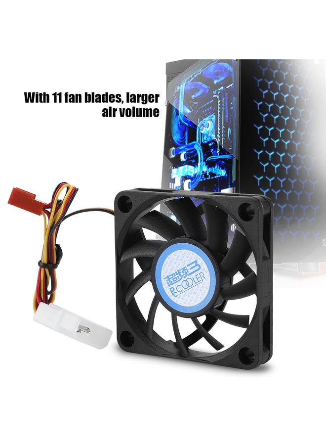Loquat 4Pin/3Pin DC12V 6CM High Quality Mute CPU Heatsink Cooling Fan with 11 Blades - Image 4