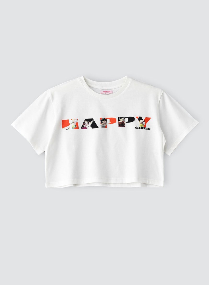 Jelliene Knit top with print in front - Image 1