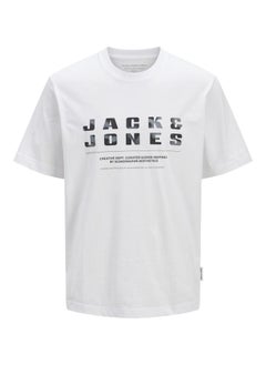 JACK & JONES JCORECHARGE FRONT BRANDING TEE CREW NECK 