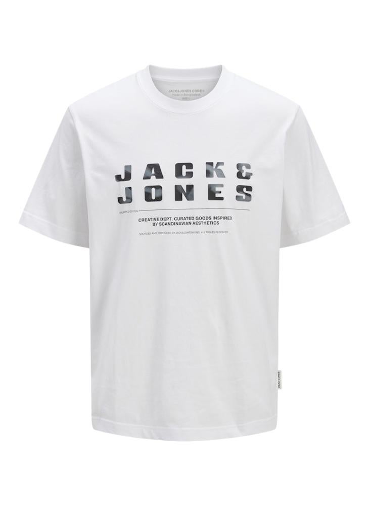 JACK & JONES - JCORECHARGE FRONT BRANDING TEE CREW NECK - Image 1