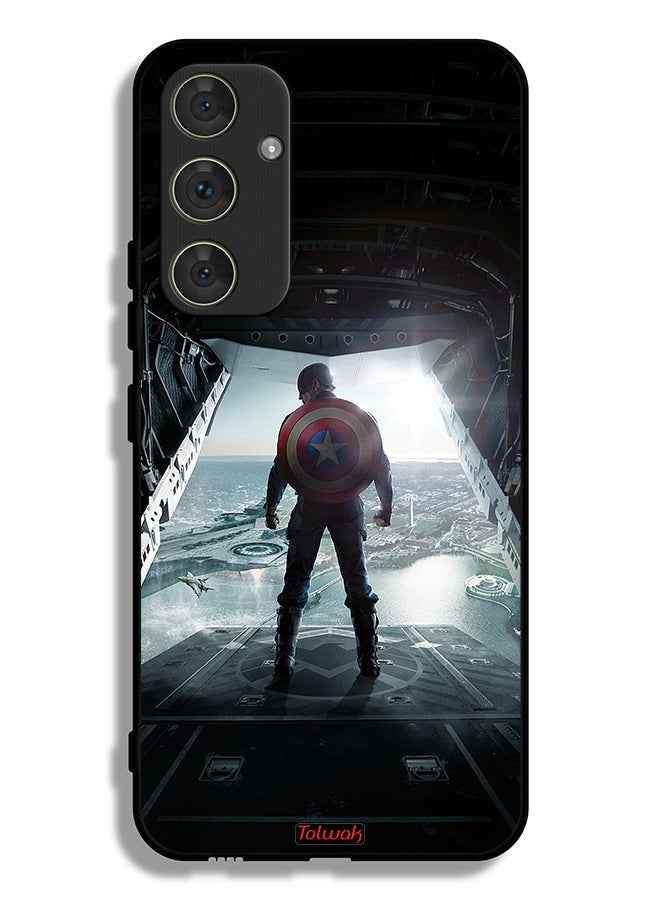 Tolwak Samsung Galaxy A54 5G Protective Case Cover Portrait Display Captain America - Image 1