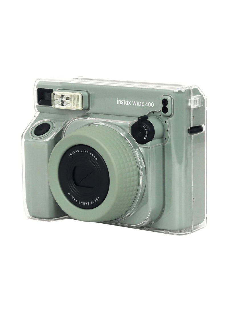 حافظة الكاميرا الفورية Instax Wide 400 الشفافة - تصميم صلب واضح يبرز جمال الكاميرا، مزود بحزام كتف مريح للحمل الآمن مع الحفاظ على الوصول الكامل لجميع الضوابط - Image 3