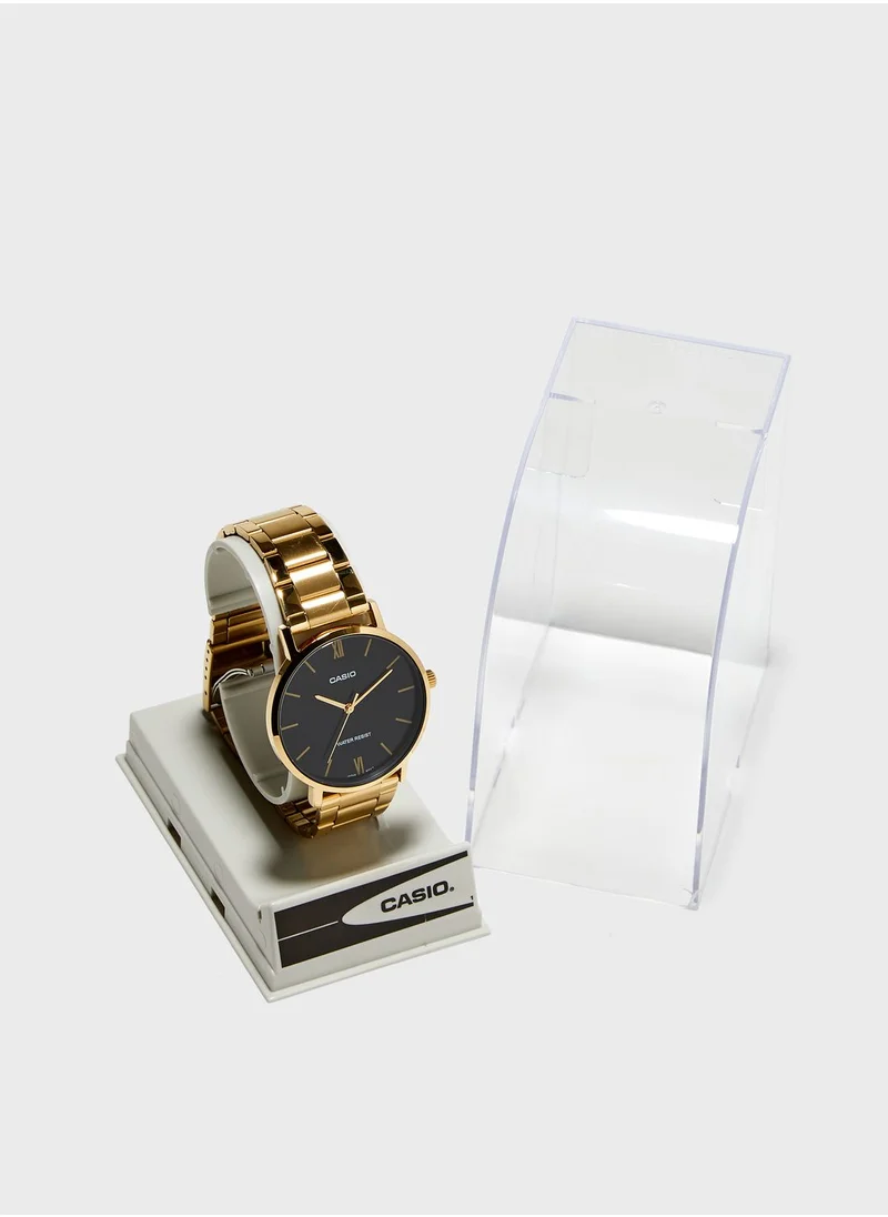 CASIO Classic Steel Strap Analog Watch