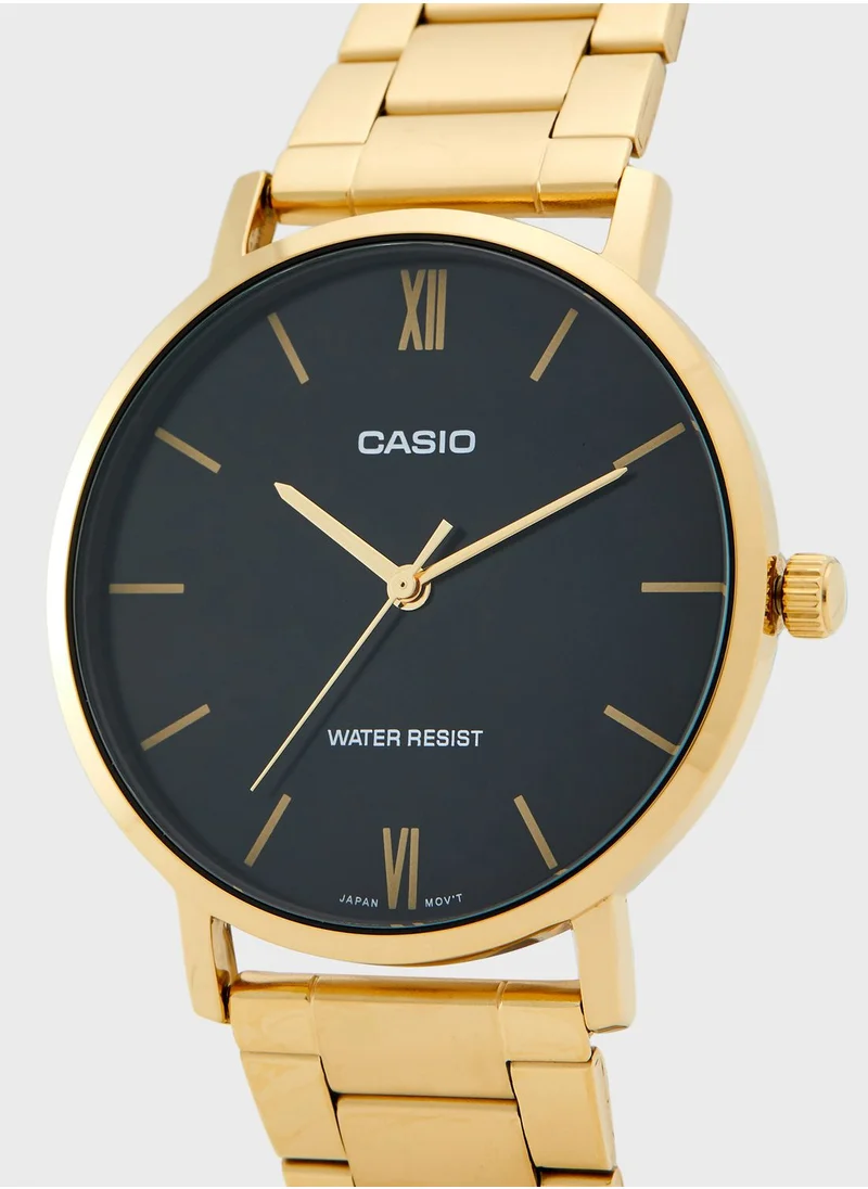 CASIO Classic Steel Strap Analog Watch