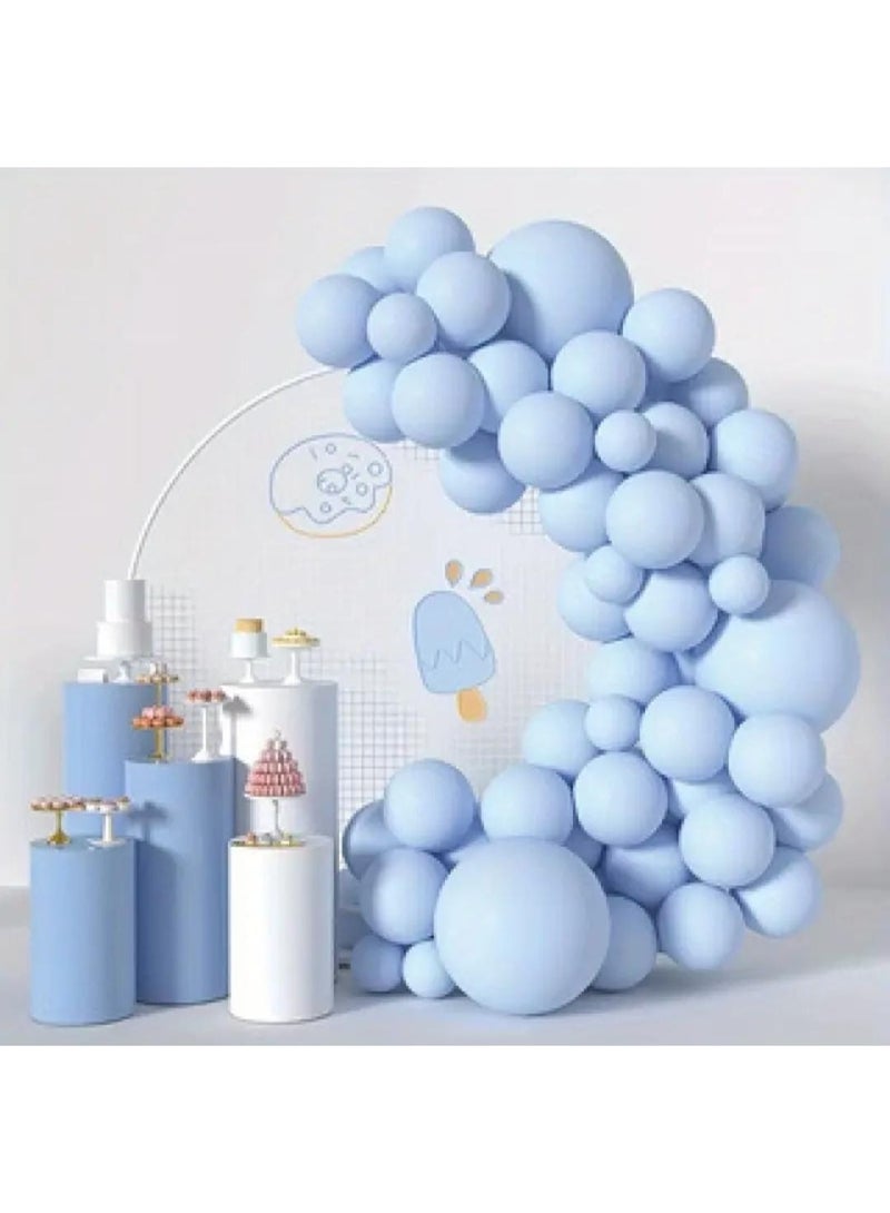 KRONFOL 50 Light Blue Latex Balloons - 12-Inch Shiny Metallic Party Decorations for Birthdays, Baby Showers, Weddings, Gender Reveals & Anniversary Celebrations, Birthday Balloons, Event Accessories, Smooth Surface Balloons, Durable Party Balloons - Image 3