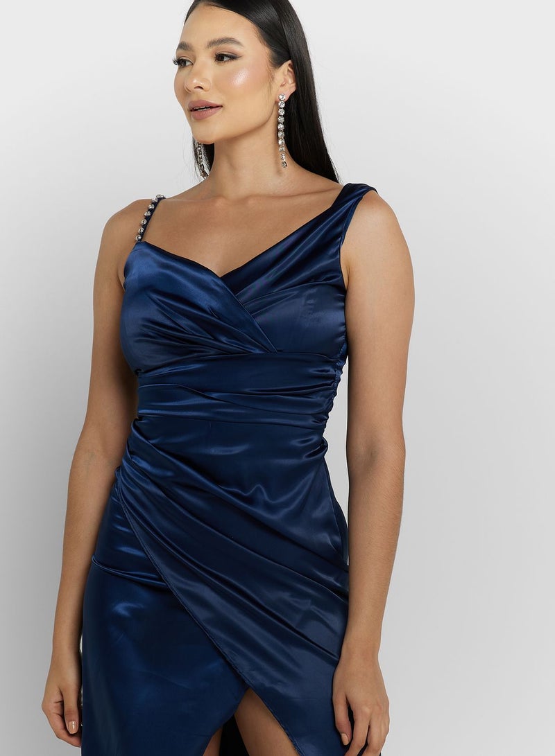 Ella Limited Edition Satin Slit Gown Dress  - Image 3