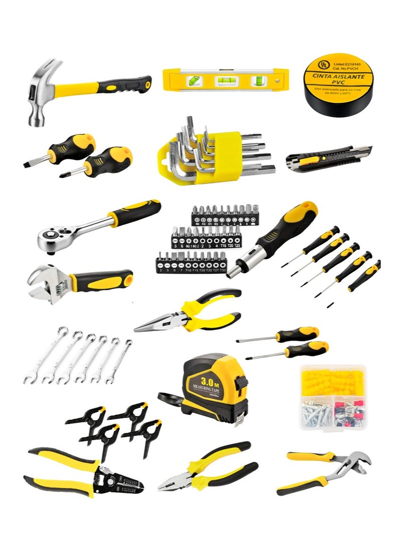 KINGMAZI Car Tool Set,158 Piece Household Mechanic Tool Set -  Tool Box Set, Basic Home Tool Kit, Mechanic Hand Tool Kit, Tool Kit for Home - Image 2