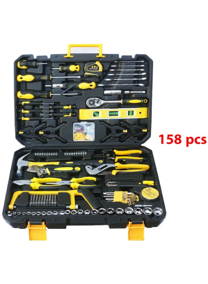 KINGMAZI Car Tool Set,158 Piece Household Mechanic Tool Set -  Tool Box Set, Basic Home Tool Kit, Mechanic Hand Tool Kit, Tool Kit for Home - Image 1