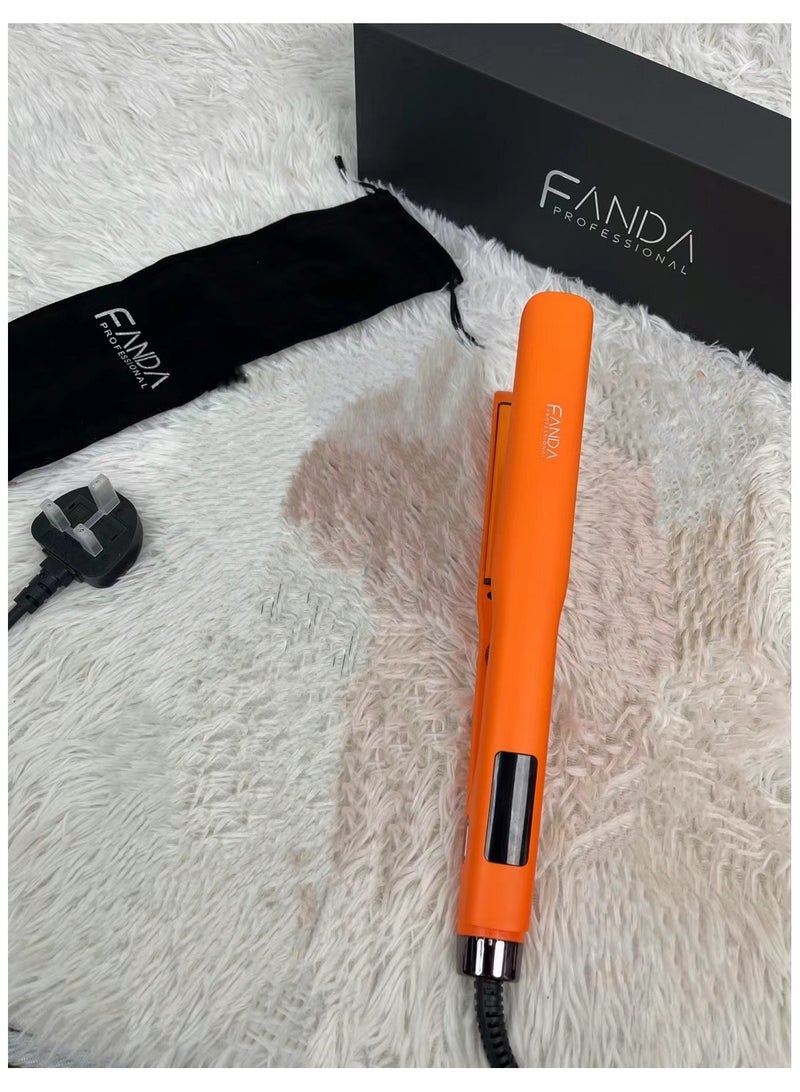 Fanda Professional Hair Straightener 2.6cm (Orange） - Image 1