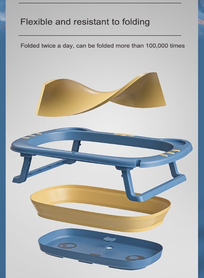 بيلانينا حوض الاستحمام القابل للطي للأطفال بشكل قطة: محمول وسهل التخزين - Image 3