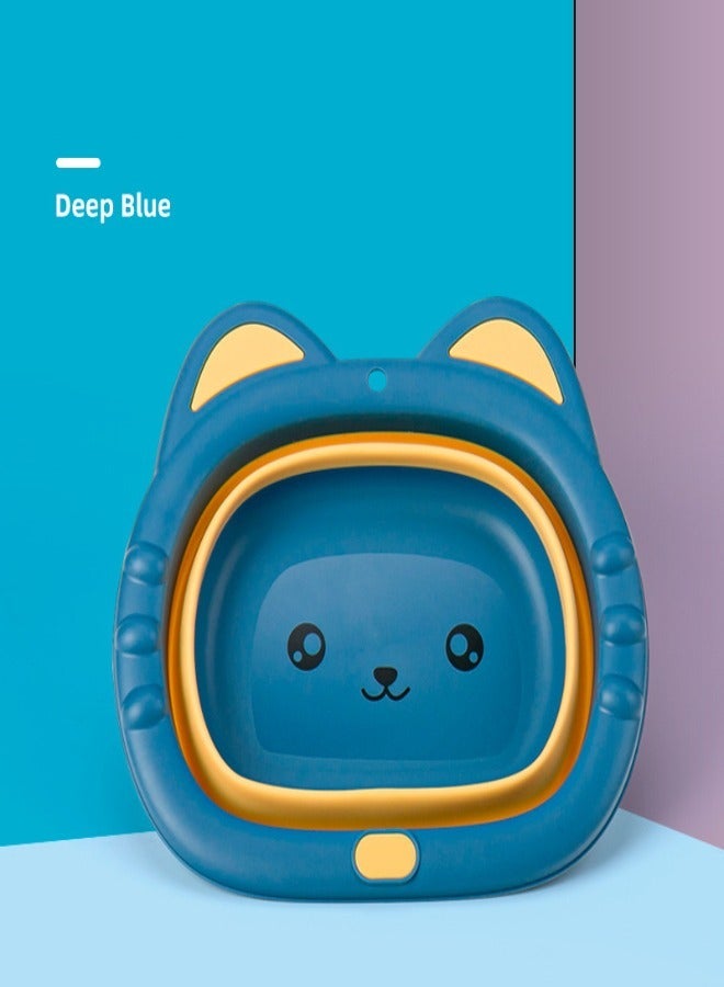 بيلانينا حوض الاستحمام القابل للطي للأطفال بشكل قطة: محمول وسهل التخزين - Image 2