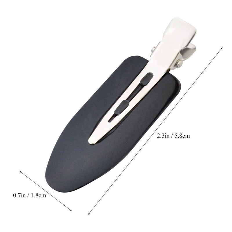 Wobe 24 Pcs No Bend Hair Clips Pin Curl Creaseless Clips No Crease Hair Clip for Hairstyle Bangs Finger Waves Makeup Application Hairdressing Hairpins Styling Clips for Hair Salon Black Pink White - Image 2