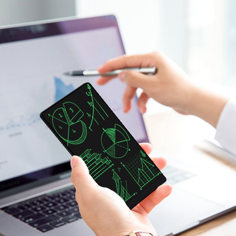 6.5 بوصة شاشة LCD مذكرة إلكترونية و لوحات كتابة للمسنين والأطفال لكتابة التواصل، لوحة سوداء ذكية محمولة لأعمال الأعمال - Image 2