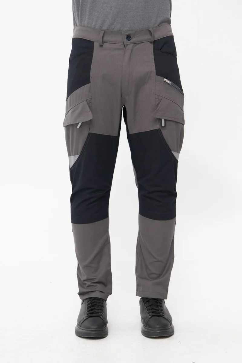 Orange Safety Harman Atak Trousers Reflective Belgrade Gray Work Trousers
