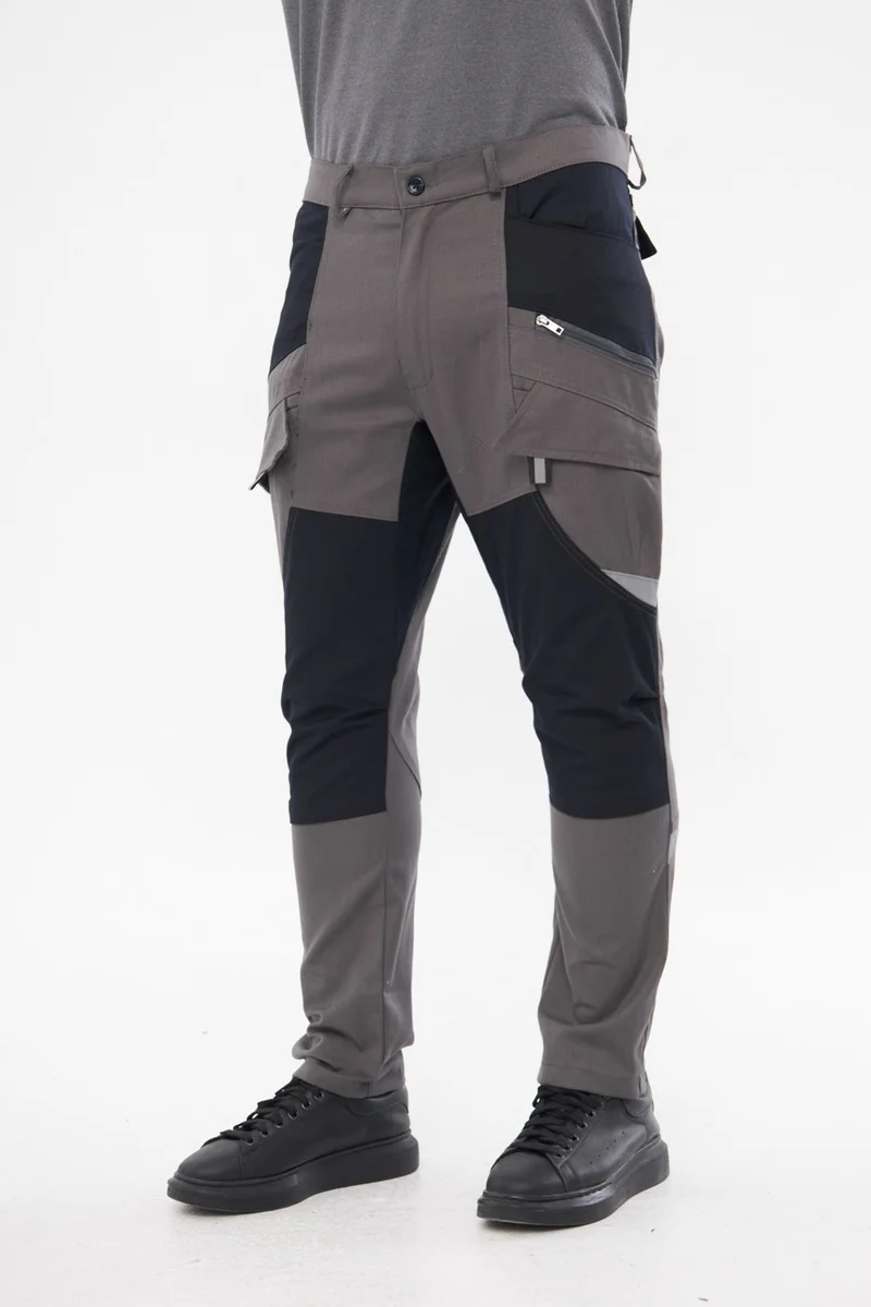 Orange Safety Harman Atak Trousers Reflective Belgrade Gray Work Trousers