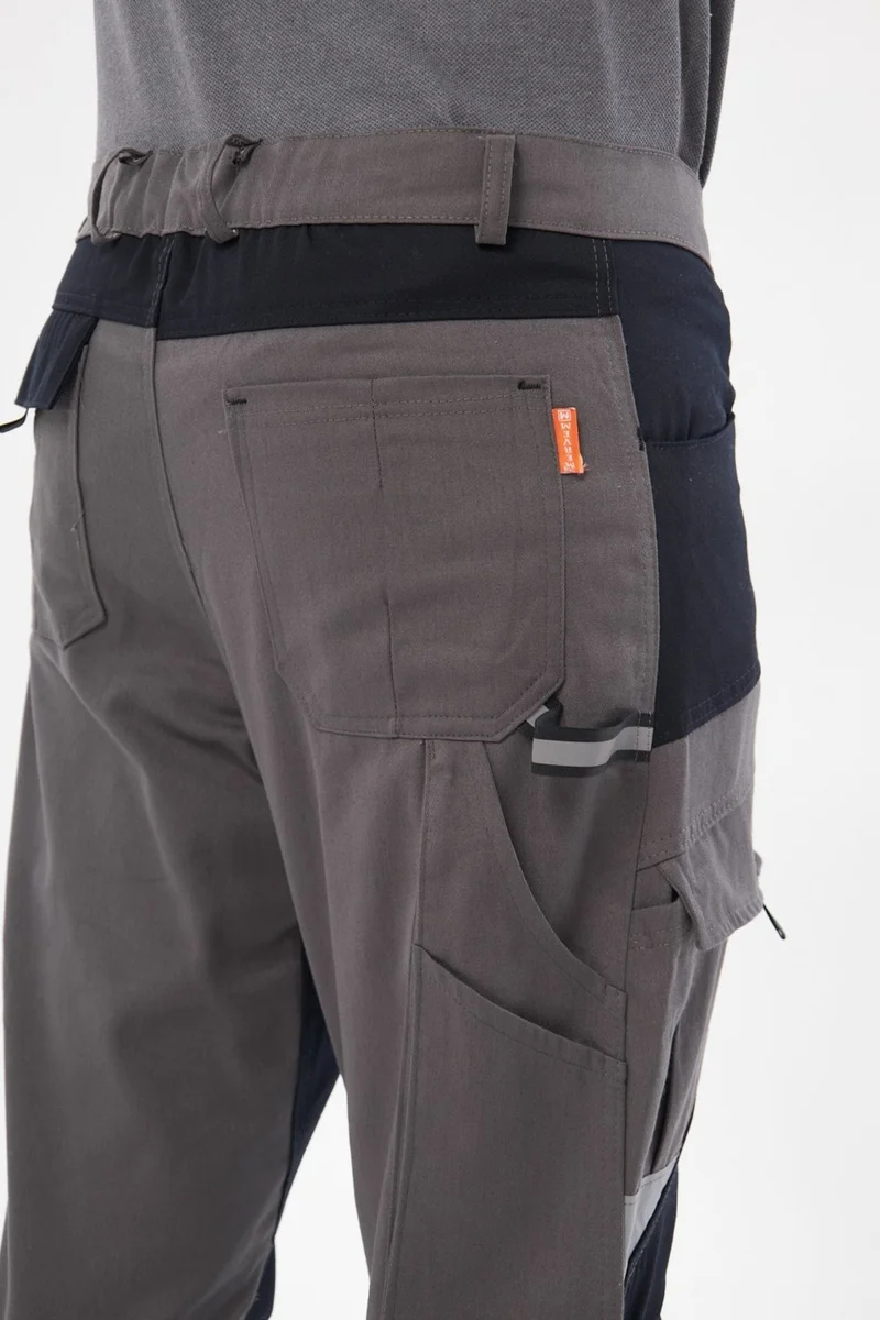 Orange Safety Harman Atak Trousers Reflective Belgrade Gray Work Trousers