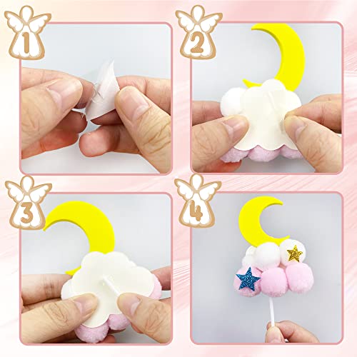 KEEPARTY 30PCS Pink Baby Girl Cake Decorations Its a Girl Cake Topper Pink Ball Cake Toppers for Baby Shower Birthday Cake Decoration - Image 3