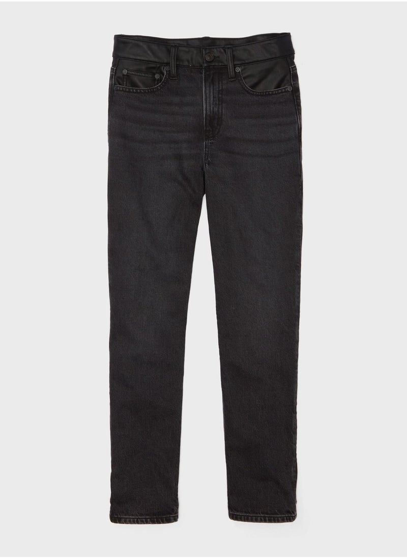 American Eagle - High Waist Straight Fit  Jeans - Image 1