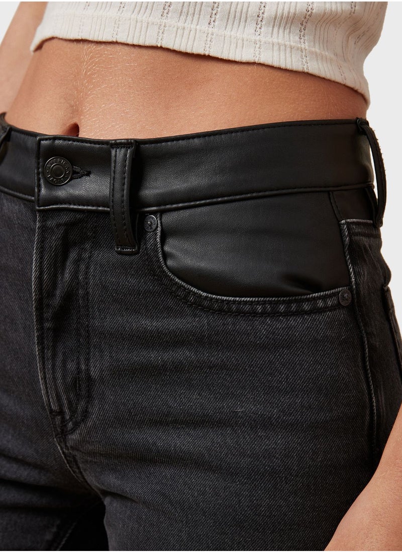 American Eagle - High Waist Straight Fit  Jeans - Image 1
