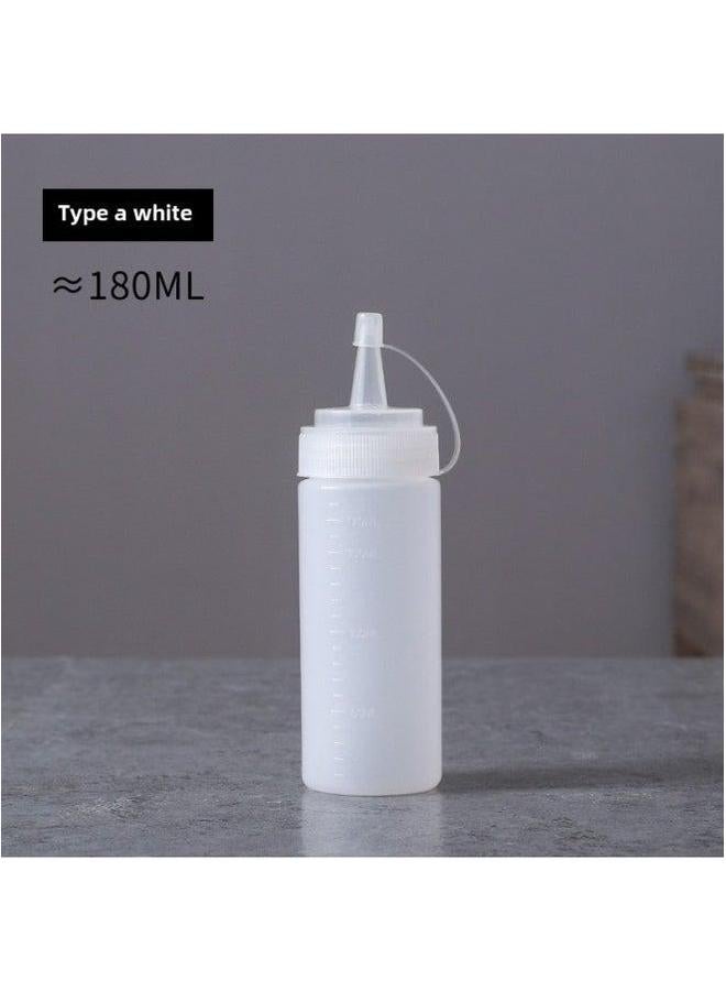 Squeezable Bottle Salad Dressing Milk Cream Seasoning Tomato Sauce Plastic Fruit For Home Baking-Specifications:6 A/180ml  - Image 1