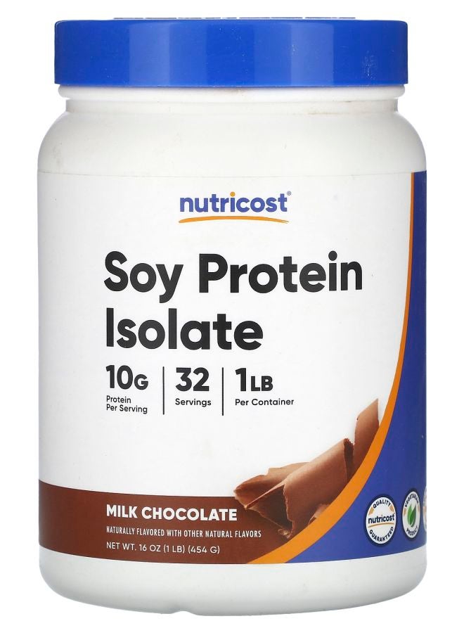 Nutricost Soy Protein Isolate Milk Chocolate 1 lb (454 g)