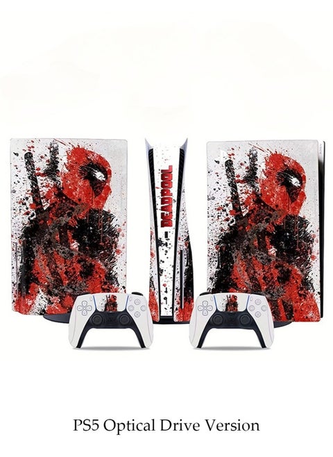 طقم غلاف جلدي لجهاز تحكم Sony PS5 وجهاز الكمبيوتر، ملصق لف الجلد PS5 Disk Edition، ملصق حماية لـ PS5 Spider-Man، ملصق إصدار القرص لـ PS5، ملصق فينيل للتغليف.