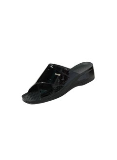 VITAL 148-1126 Vital Ladies Sandals Tina 08060AS Shiny Black  - Image 1